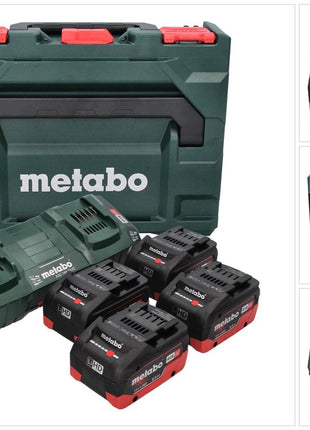 Metabo Basis Set LiHD 18 V + 4x Akku 8,0 Ah + Doppelladegerät + metaBOX ( 685135000 ) - Toolbrothers