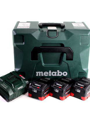 Kit de base Metabo LIHD + 3x batterie 8,0 Ah + 1x chargeur + Metaloc