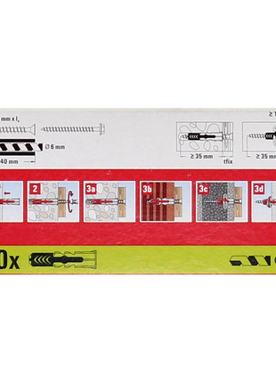 Fischer Profibox DUO-Line  : DUOPOWER 6x30mm + 1000 pcs - DUOTEC 10 + 50 pcs - DUOBLADE + 50 pcs. ( 553667 )