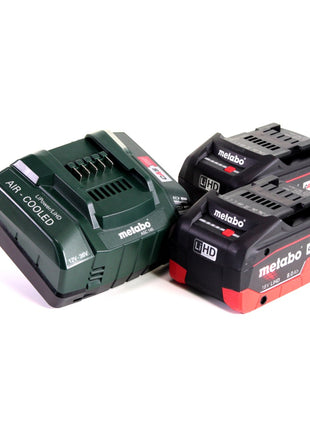 Marteau combiné à batterie Metabo KHA 18 LTX 18V + 2x batteries 8,0Ah + chargeur + mallette