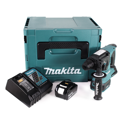 Trapano a percussione a batteria Makita DHR 242 RM1J 18V 2.0J SDS-plus Brushless + 1x batteria ricaricabile 4.0Ah + caricabatterie + Makpac