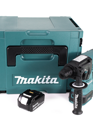 Taladro percutor inalámbrico Makita DHR 242 T1J 18V 2.0J SDS-plus sin escobillas + 1x batería 5.0Ah + Makpac - sin cargador