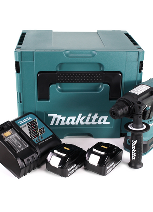 Makita DHR 242 RTJ Akku Bohrhammer 18V 2,0J SDS-plus Brushless + 2x Akku 5,0Ah + Ladegerät + Makpac