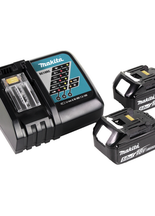 Makita DHR 242 RTJ Marteau perforateur sans fil 2,0J SDS-plus 18V  + 2x Batteries 5,0Ah + Chargeur + Coffret Makpac