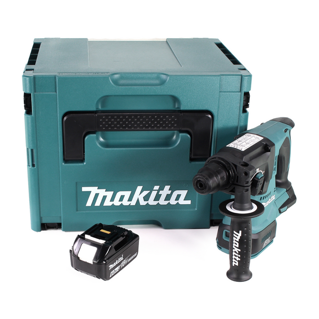 Makita DHR 242 G1J Marteau perforateur sans fil 18V 2,0J SDS-plus Brushless + 1x batterie 6,0Ah + Makpac - sans chargeur