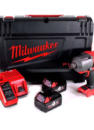 Llave de impacto inalámbrica Milwaukee M18 ONEFHIWF34 402X 3/4" 18V 1627Nm + 2x batería 4.0Ah + cargador + caja HD