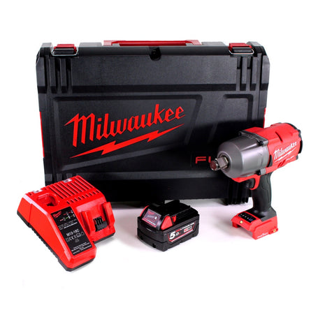 Milwaukee M18 ONEFHIWF34 501X Llave de impacto inalámbrica 3/4" 18V 1627Nm + 1x batería 5.0Ah + caja HD + cargador