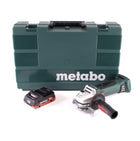 Metabo W 18 LTX 125 Amoladora angular rápida 18V 125mm + 1x batería 4.0Ah + maletín - sin cargador