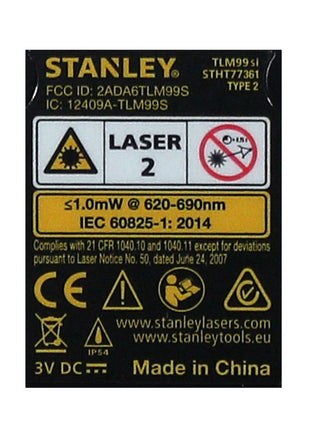 Stanley TLM99SI Laser Entfernungsmesser 35m Lasermessgerät Bluetooth IP40 ( STHT1-77361 )