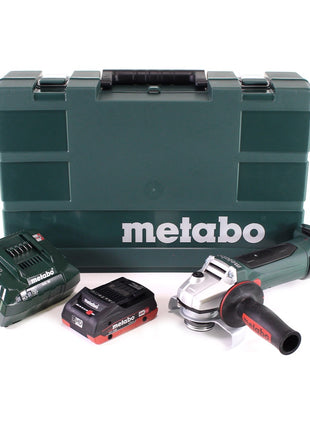 Metabo W 18 LTX 125 Meuleuse d'angle rapide 18V 125mm + 1x batterie 4,0Ah + chargeur + mallette