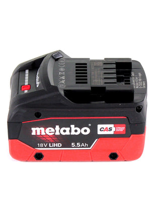 Metabo W 18 LTX 125 Amoladora angular rápida 18V 125mm + 1x batería 5,5Ah + maletín - sin cargador