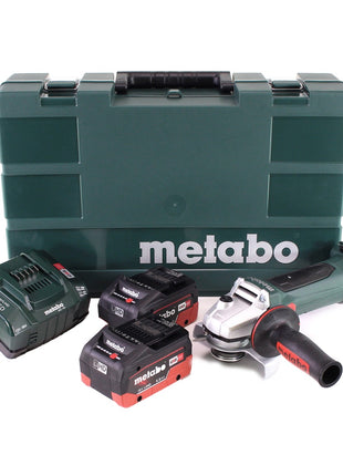 Metabo W 18 LTX 125 Amoladora angular rápida 18V 125mm + 2x baterías 5.5Ah + cargador + maletín