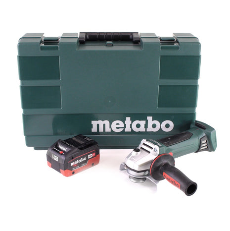 Metabo W 18 LTX 125 Amoladora angular rápida 18V 125mm + 1x batería 8.0Ah + maletín - sin cargador