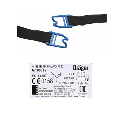 Dräger X-plore 3500 S Demi-masque respiratoire pour filtre à baïonnette de taille S - sans Filtre