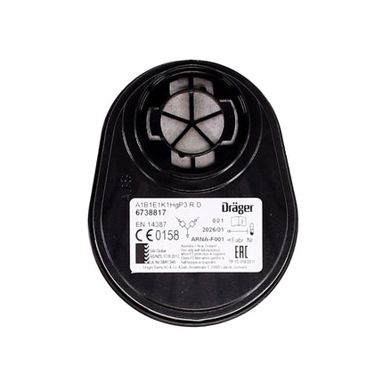 Dräger X-plore 3300 M Máscara de protección respiratoria / Filtro de bayoneta / Tamaño M - Sin filtro incluido