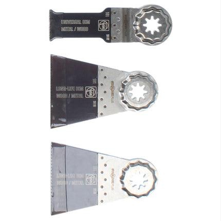 Juego de accesorios FEIN Best of E-Cut SL PLUS 6 piezas (35222942050) Hojas de sierra Starlock Plus para osciladores multiherramienta