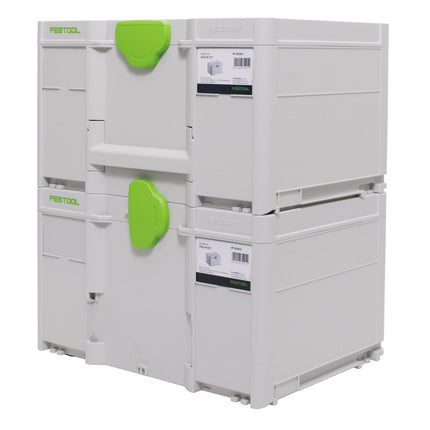 Festool Systainer Set 2x SYS3 M 337 ( 2x 204844 ) 32,4 Liter 396x296x337mm Werkzeugkoffer koppelbar - Toolbrothers