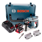 Bosch GBH 18 V-EC Akku Bohrhammer 18V 1,7J SDS-plus Brushless + 2x Akku 5,0Ah + Ladegerät + Zubehör Steckdosenbohrkronen + L-Boxx