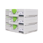 Festool Systainer Set 3x SYS3 M 112 ( 3x 204840 ) 7,7 Liter 396x296x112mm Werkzeugkoffer koppelbar - Toolbrothers