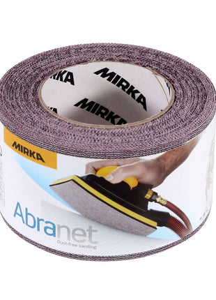 Rollo de papel de lija Mirka ABRANET 75mm x 10m P120 rollo de lija Velcro (545BI001123R)