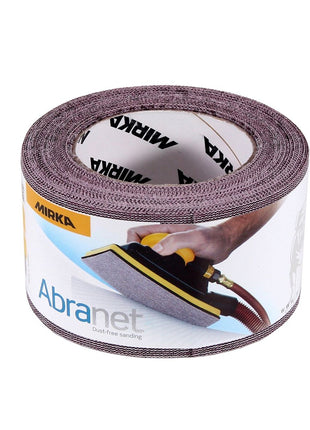 Rollo de papel de lija Mirka ABRANET 75mm x 10m P180 rollo de lija Velcro (545BI001183R)