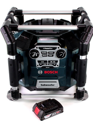 Radio de chantier Bosch GML 20 14,4-18V + 1x batterie 2,0Ah - sans chargeur