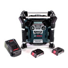 Radio de obra Bosch GML 20 14,4-18V + 2x baterías 2,0Ah + cargador