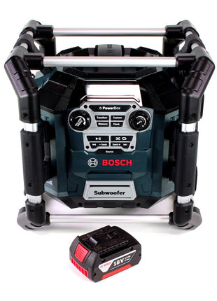 Radio de obra Bosch GML 20 14,4-18V + 1x batería 3,0Ah - sin cargador