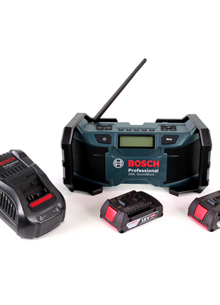 Bosch GML SoundBoxx Baustellenradio 14,4-18V + 2x Akku 2,0Ah + Ladegerät