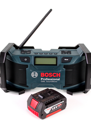 Bosch GML SoundBoxx Baustellenradio 14,4-18V + 1x Akku 5,0Ah - ohne Ladegerät