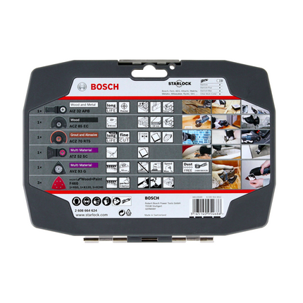 Bosch GOP 18 V-EC Akku Multi-Cutter 18V Starlock Brushless Solo + Starlock Set Best of Renovation 5tlg. - ohne Akku, ohne Ladegerät