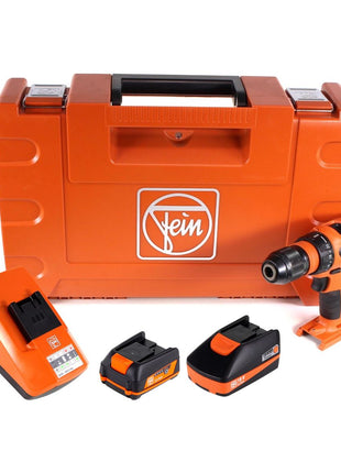 Fein ASCM 18 QSW Perceuse visseuse sans fil MultiVolt 12V/18V 40Nm sans balai + 1x Batterie 12V 3,0Ah + 1x Batterie 18V 3,0Ah + Chargeur + Coffret de transport ( 71161266000 )