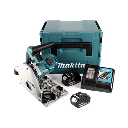 Sierra de inmersión a batería Makita DSP 600 RM 36V (2x18V) 165 mm sin escobillas + 2x batería 4,0Ah + cargador