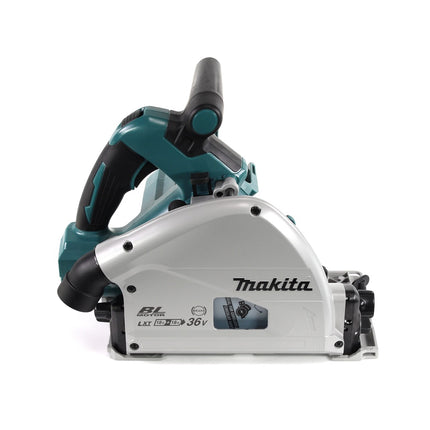 Sierra de inmersión a batería Makita DSP 600 RT 36V (2x18V) 165 mm sin escobillas + 2x batería 5,0Ah + cargador