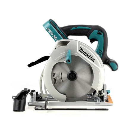Sierra circular manual Makita DHS 710 FJ con batería de iones de litio de 36 V 190 mm + 2 baterías 3,0 Ah + Makpac - sin cargador