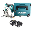 Makita DHS 710 GJ akumulatorowa pilarka tarczowa 36V (2x 18V) 190x30mm + 2x akumulator 6,0Ah + Makpac - bez ładowarki
