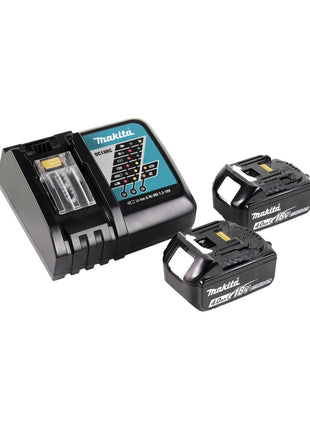 Makita DLM 380 RM2 Akku Rasenmäher 36V ( 2x18V ) 38cm + 2x Akku 4,0Ah + Ladegerät