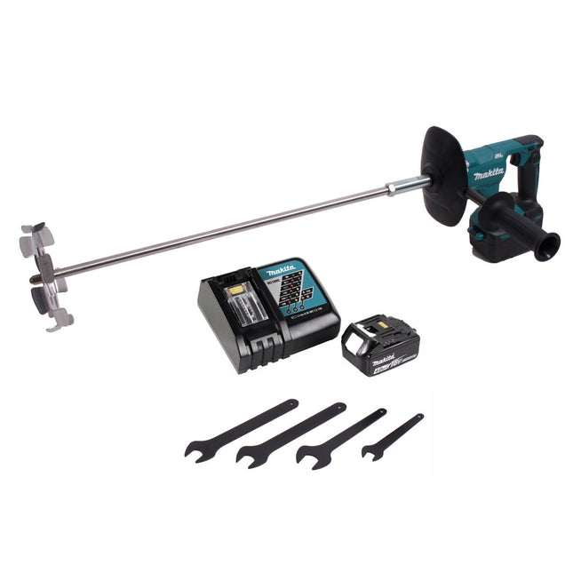 Miscelatore a batteria Makita DUT 130 RM1 18V M14 Brushless + 1x batteria 4.0Ah + caricabatterie
