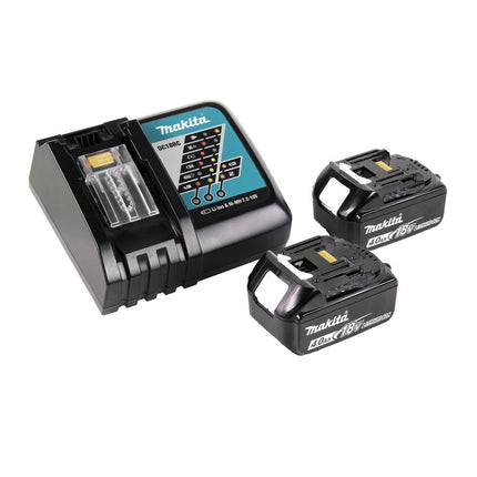 Makita DUT 130 RM batidora sin cable 18V M14 Brushless + 2x batería 4.0Ah + cargador