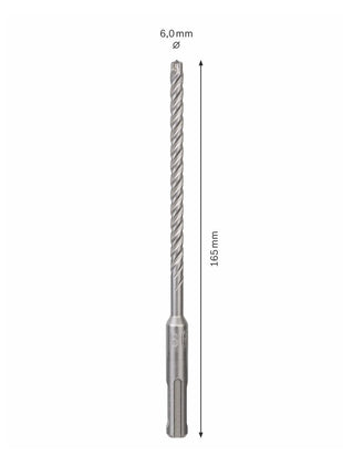 Bosch Hammerbohrer SDS-plus 7X Bohrer 6x100x165mm Carbide ( 2608576117 ) PGM zertifiziert