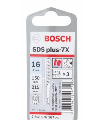 Bosch Hammerbohrer SDS-plus 7X Bohrer 16x150x215mm Carbide ( 2608576167 ) PGM zertifiziert - Toolbrothers