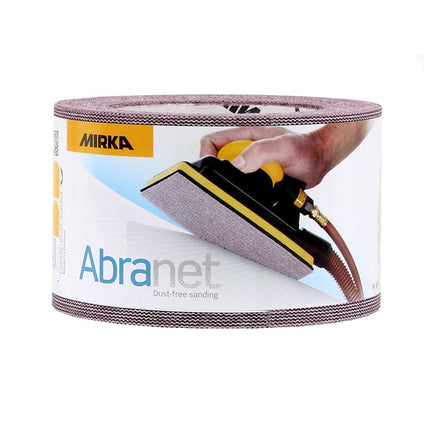 Mirka ABRANET 2x rollo de papel de lija 75mm x 10m P240 rollo de lija Velcro (2x 545BI001253R)