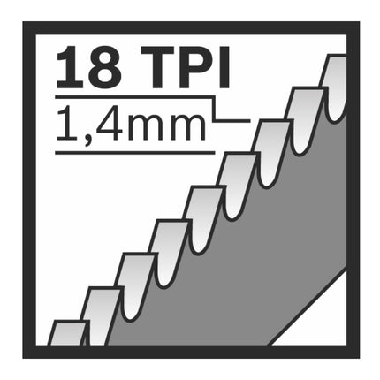 Bosch S 1122 EF Säbelsägeblatt Flexible for Metal 18tpi 225x19x0,9mm 5Stk. ( 2608656020 ) Bi-Metall Long Life