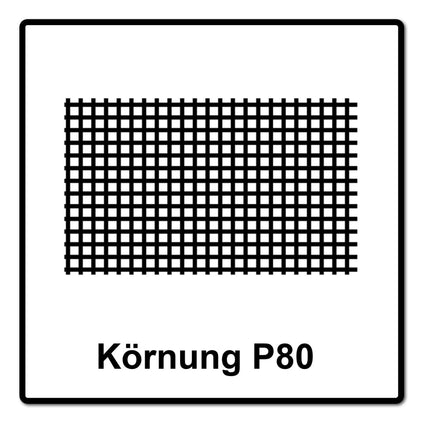 Mirka ABRANET 2x rollo de papel de lija 115mm x 10m P80 rollo de lija Velcro (2x 545BY001803R)