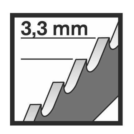 Bosch T 301 CHM 3x Stichsägeblatt Clean for Plastic Composites 117/3,3mm ( 2608667450 ) Long Life
