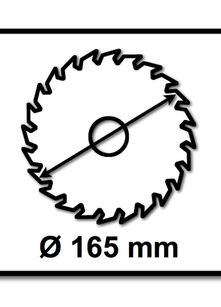 Bosch Kreissägeblatt Standard for Wood 165 x 20 x 1,5 mm 24Z ( 2608837685 )