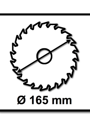 Hoja de sierra circular Bosch Estándar para madera 165 x 20 x 1,5 mm 48Z (2608837687)