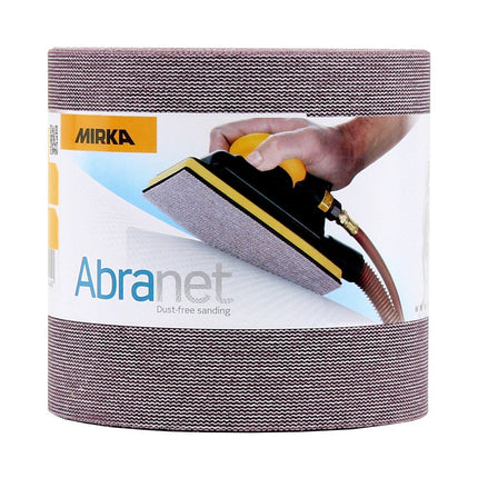 Mirka ABRANET 2x rollo de papel de lija 115mm x 10m P180 rollo de lija Velcro (2x 545BY001183R)
