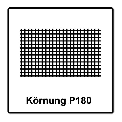 Mirka ABRANET 2x rollo de papel de lija 115mm x 10m P180 rollo de lija Velcro (2x 545BY001183R)