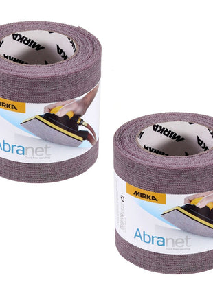 Mirka ABRANET 2x Schleifpapier Rolle 115mm x 10m P240 Schleifrolle Klett ( 2x 545BY001253R )